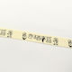 Stoff Band Monochrom Beige 1.9meters mit Breite 20mm
