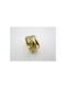 Edelstahl Gold Linien Ring