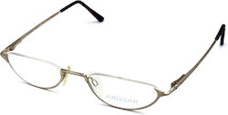 Aristar Women's Metal Prescription Eyeglass Frame Gold