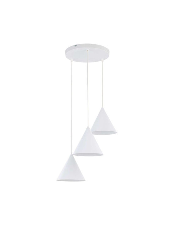 TK Lighting Pendant Light White