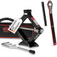 Heyner Hand Operated Scissor Jack with Lifting Capacity up to 38cm and Weight Capacity up to 1.5 Tons