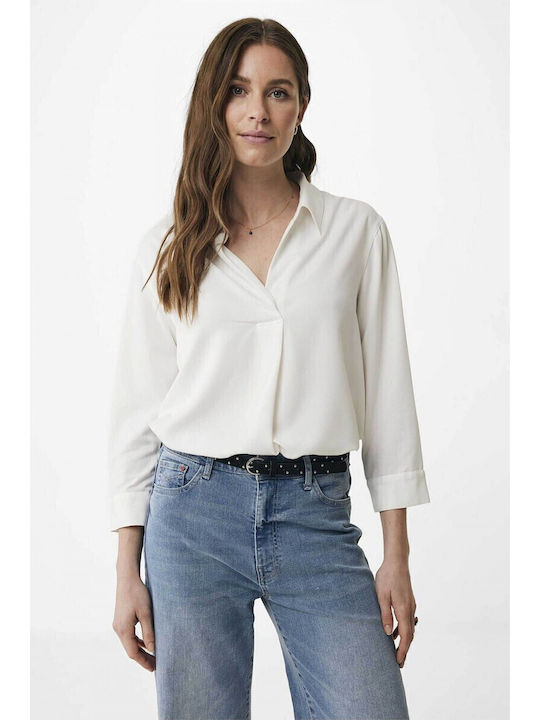 Women's Blouse Long Sleeve Off-White MF006103241W Off-White