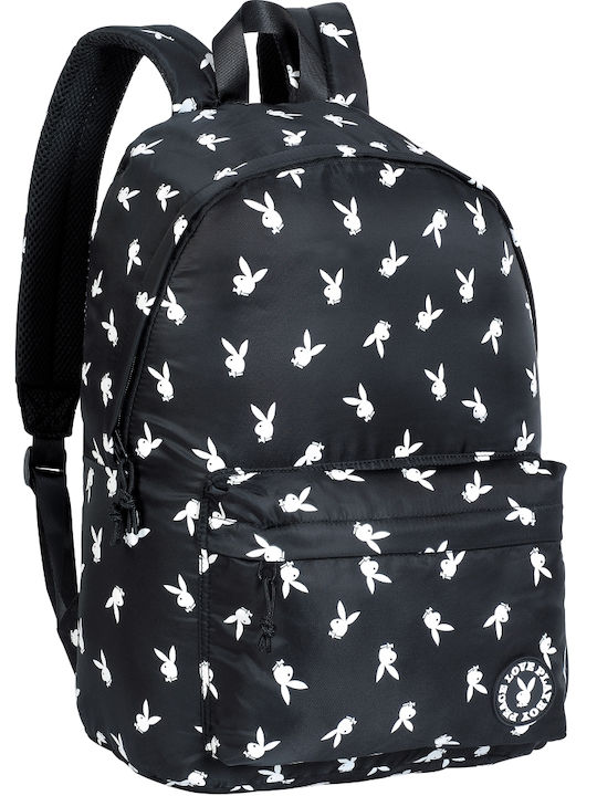 Playboy School Bag Backpack Junior High-High School Black  display picture 3
