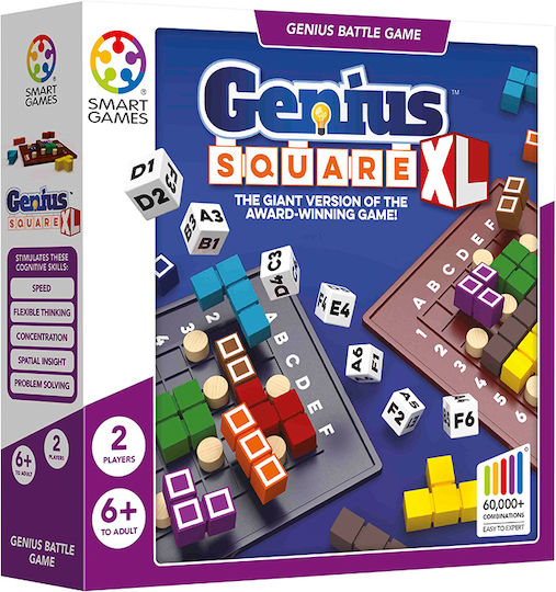 Επιτραπέζιο Παιχνίδι Genius Square XL για 2 Παίκτες 6+ Ετών (EN) Smart