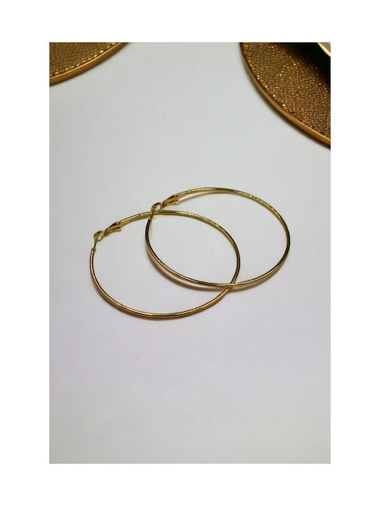 Stainless Steel Gold Thin Hoop Earrings