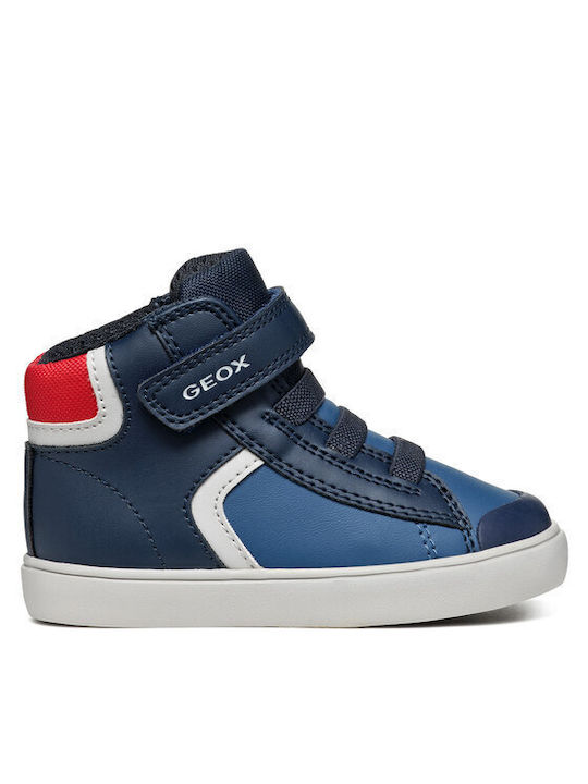 Geox Kinder-Sneaker Hoch B Gisli Marineblau