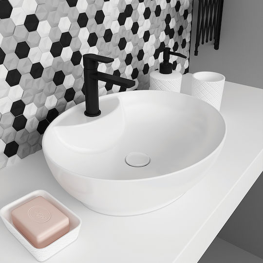 Orabella Trend Countertop Sink Porcelain 50x42x15.2cm White