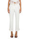 LAAGAM Women's Fabric Trousers White