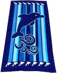 Join Beds Beach Towel Blue 105x180cm.