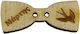 Wooden Bow Tie Element March 30x12mm 10pcs
