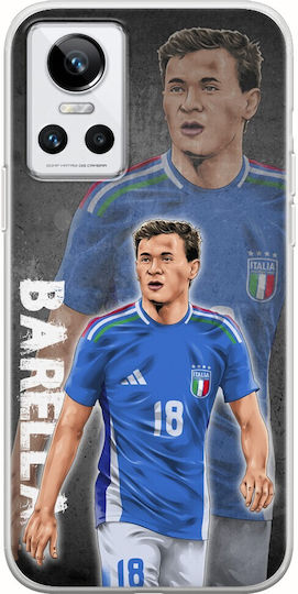 Euro 2024 Nicolo Barella Realme Gt Neo 3 Flexibles TPU Transparentes Silikon