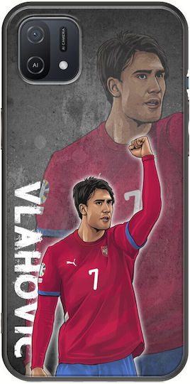 Euro 2024 Dusan Vlahovic Oppo A16k Schwarz Tpu Schwarzes Silikon