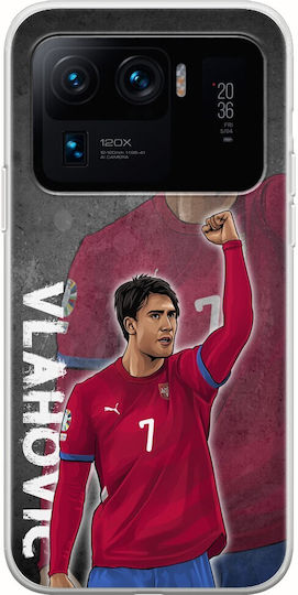 Евро 2024 Душан Влахович Xiaomi Mi 11 Ultra Гъвкав калъф от прозрачен силикон