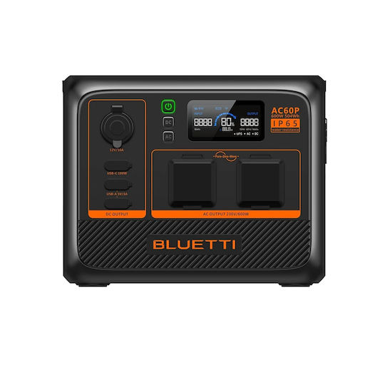 Bluetti AC60P Power Station Capacity 600Wh / 18000mAh P-AC60P-EU-GY-BL-010