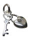 925 Silber Herz Schlüssel Anhänger