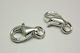 Metallic Jewelry Clasp from Silver 0.6x0.1cm.
