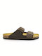 Barna Leder Herrensandalen Dark Green