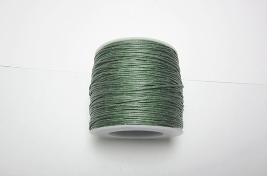 Gewachst Schnürsenkel Baumwoll Khaki 1mm x 92m