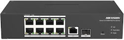 Hikvision DS-3T1310P-SI/HS Verwaltet L2 Power over Ethernet Switch mit 8 Ports Gigabit (1Gbps) Ethernet