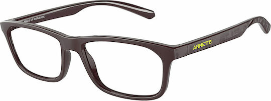 Arnette Plastic Eyeglass Frame Burgundy AN7252 2941
