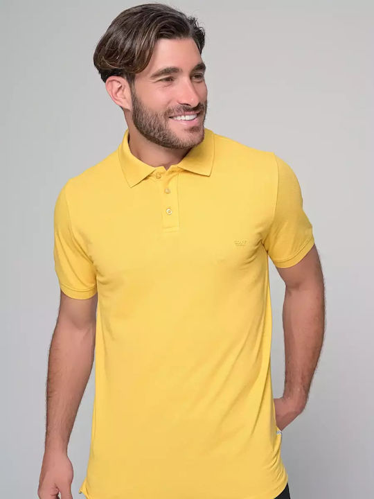 Staff Ανδρική Μπλούζα Polo Κίτρινη