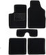 Set of Front and Rear Mats 5pcs for Fiat Panda 2003-2012 Black