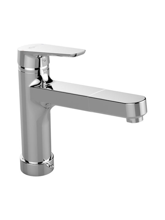 Ideal Standard Ceraplan Iii Küchenarmatur für Zähler mit herausziehbarer Brause Silber
