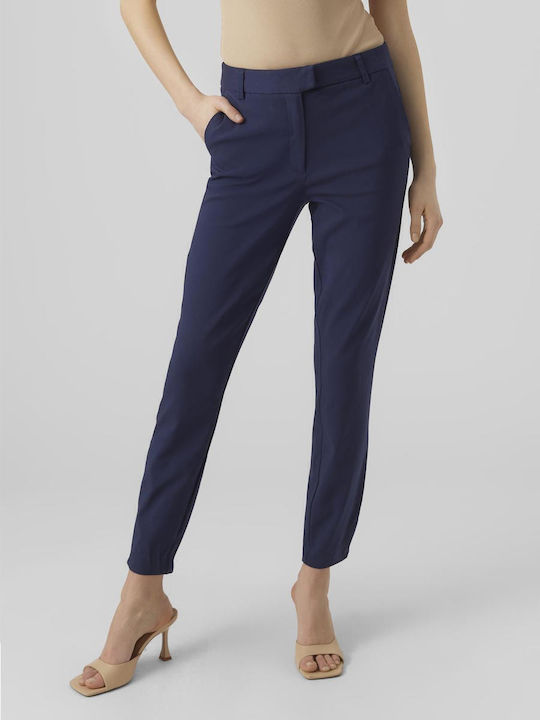 Vero Moda Γυναικείο Υφασμάτινο Παντελόνι Navy B...