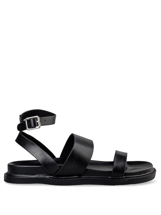 Envie Shoes Women's Flat Sandals in Black Color