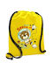 Der kleine Astronaut Rucksack Beutel Sporttasche gelbe Tasche 40x48cm & dicke Kordeln