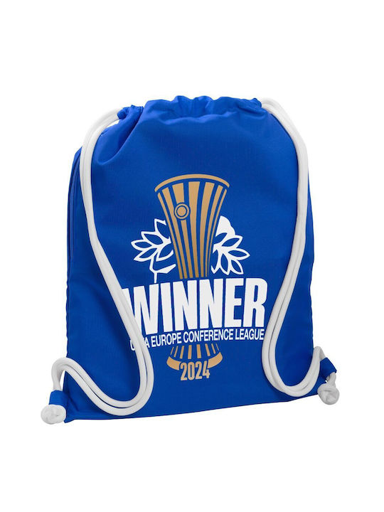 Europa Conference League Gewinner Rucksack Zugbeutel Blaue Tasche 40x48cm & Dicke Schnüre