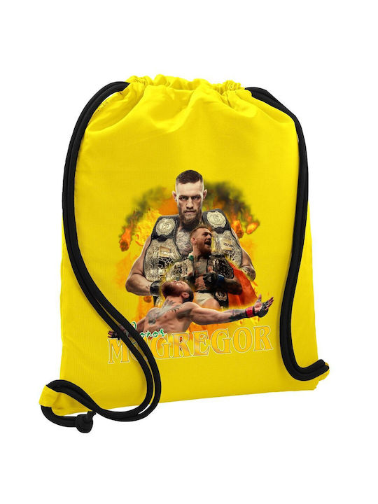 Conor McGregor Notorious Backpack Gym Bag Yello...