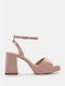 Shiny Platform Sandals with Strap 4221807-pink