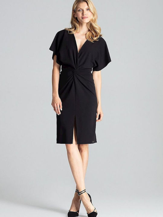 Figl Midi Dress Black