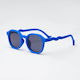 Baby Cloud Wavy Τετράγωνα Παιδικά Γυαλιά Ηλίου με Polarized Φακό Palm Blue για 2-5 Ετών