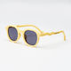 Baby Cloud Wavy Square Kids Sunglasses with Polarized Lens Palm Yellow for 2-5 Years