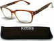 Kyros Reading Glasses +3.00 in Brown color 406-1