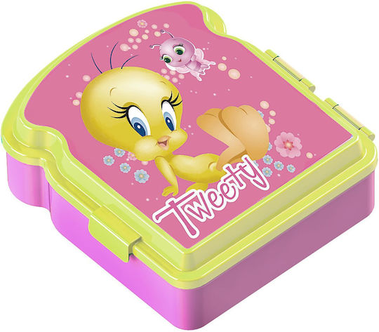 Warner Bros Plastic Kids' Food Container Pink x x 5.5cm