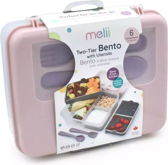 Melii Plastik Kinder Lunchset 0.118Es Rosa