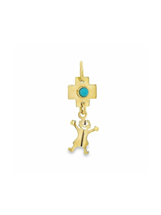 Xryseio Women's Gold Cross 14K