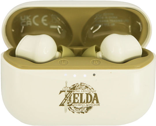 OTL The Legend of Zelda: Tears of the Kingdom In-ear Bluetooth Handsfree Ακουστικά με Θήκη Φόρτισης Λευκά