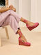 Hamptons Platforme Dama Tip Espadrile Portocalii