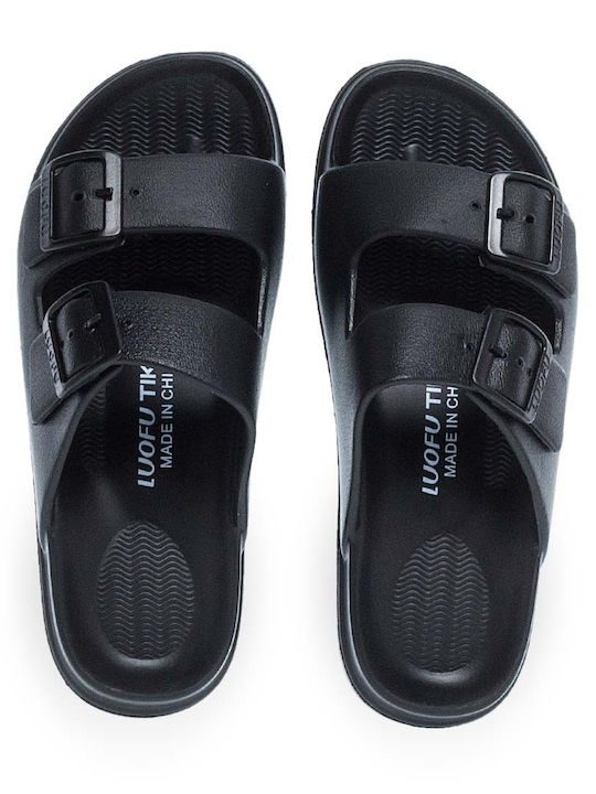 Luofu Slides σε Μαύρο Χρώμα