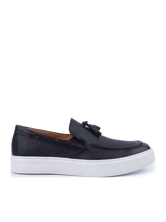 Men's Leather Loafers Blue