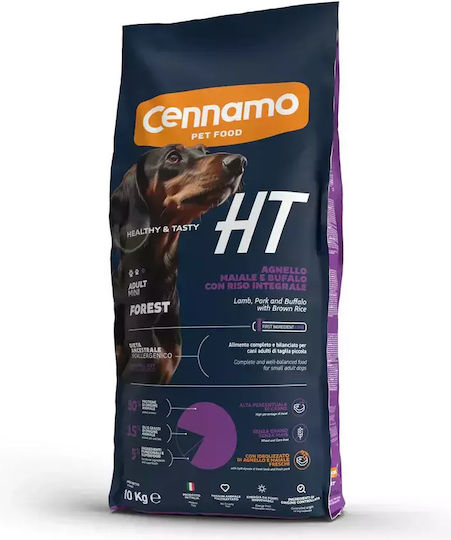 10kg Dry Food for Adult Small Breed Dogs with Meat, Lamb, Pork, Buffalo, Brown rice and Pomegranate