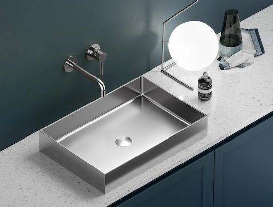 Karag Saturn Deasupra Blatului Chiuvetă Inox 55x38x10cm Brushed Steel Karag Saturn Deasupra Blatului Chiuvetă Inox 55x38x10cm Brushed Steel