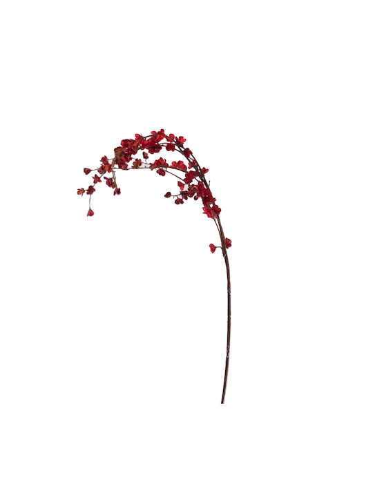 Supergreens Artificial Decorative Branch Peach Red 104cm 1pcs
