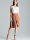 Figl Pleated Midi Skirt in Brown color