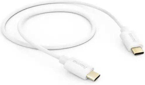 HAMA USB 2.0 Кабел USB-C Мъжки - USB-C 60W Бял 1м 00201590