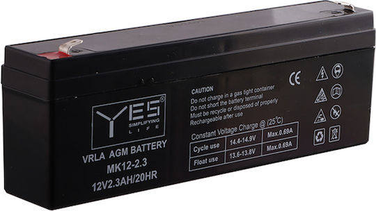 UPS Battery with Capacity 2.3Ah and Voltage 12V 1pcs
